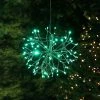 Best deal 🥰 Alpine Corporation 16"H Indoor Holiday 3D Snowflake Hanging Ornament With LED Lights, Green ✨