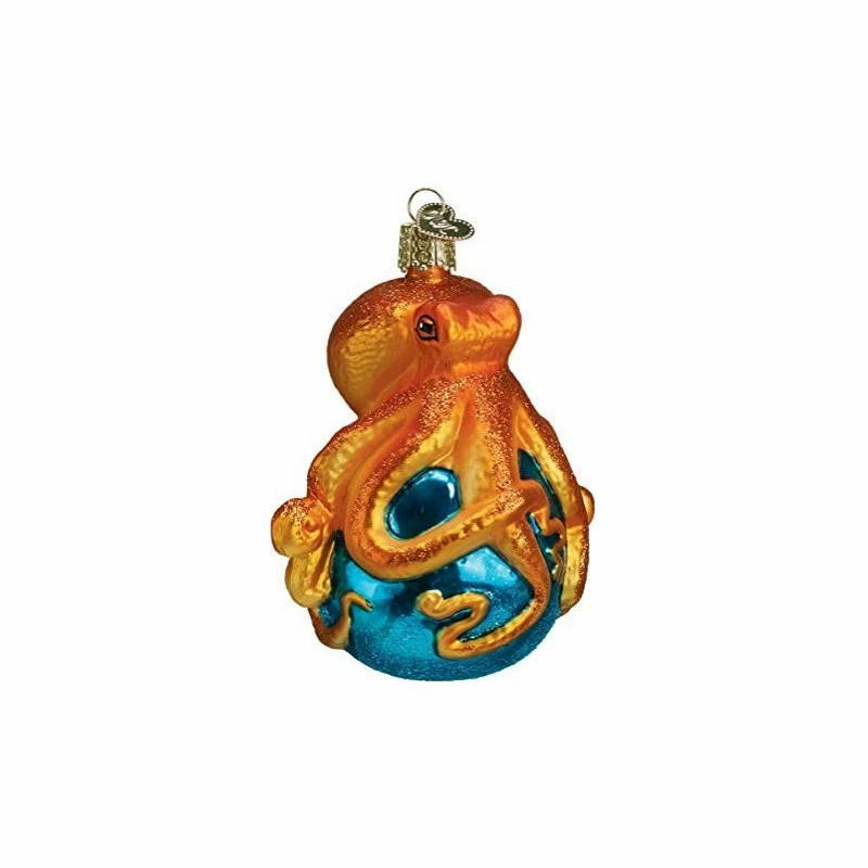 Best Pirce ๐งจ Old World ๐ Christmas Octopus Blown Glass Ornament ๐
