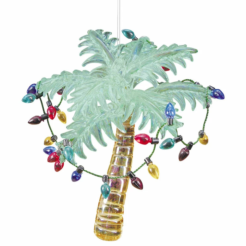 Wholesale ✔️ C & F Home Tropical Palm Tree Glass 4.25 Inches 🔔 Christmas Holiday Ornament 🔔 - Image 2