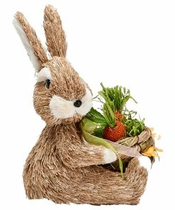 Cheap โ๏ธ WORTH IMPORTS 9" Sitting Bunny With Basket โญ