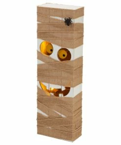 Budget 😍 Glitzhome 30"H Lighted Wooden Mummy Porch Decor 🥰