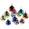 New 🎉 Serene Spaces Living Set Of 12 Multicolor Glass Balls, Measures 2" Diameter ✔️