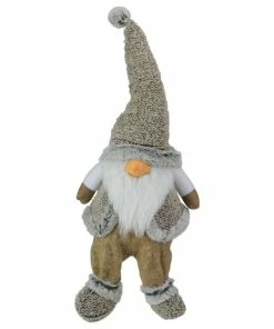 Best deal ❤️ Northlight Seasonal 17" Gray And Beige Sitting 🎄 Christmas Gnome Decoration 👍