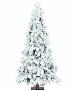 Top 10 ๐ Vickerman Company Vickerman A806240 4' Flocked Spruce Artificial ๐ Christmas Tree, Unlit ๐