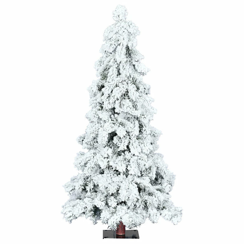 Top 10 🎁 Vickerman Company Vickerman A806240 4' Flocked Spruce Artificial 🔔 Christmas Tree, Unlit 🌟