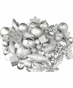 Wholesale ๐ Northlight Seasonal 125-Piece Club Pack Of Shatterproof Jet Black And Silver ๐ Christmas Ornaments , S โจ