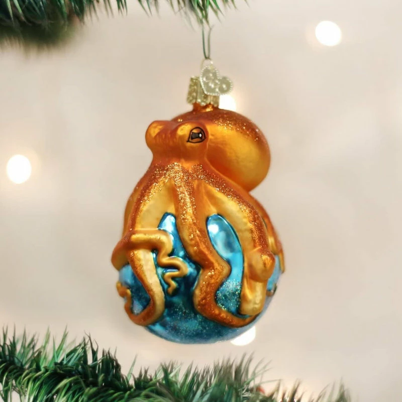 Best Pirce ๐งจ Old World ๐ Christmas Octopus Blown Glass Ornament ๐ - Image 2