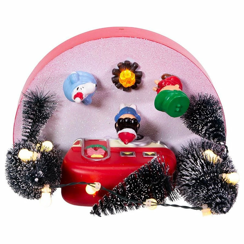 Brand new โ Kurt S. Adler, Inc. Kurt Adler 7" Battery-Operated Peanuts Musical Camper Scene Table Piece ๐งจ - Image 2