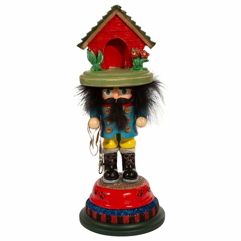 Promo 🤩 Kurt S. Adler, Inc. 14" Hollywood 🐕 Dog House Hat Nutcracker 🎁