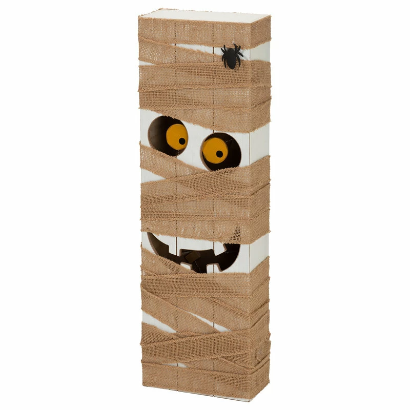 Budget 😍 Glitzhome 30"H Lighted Wooden Mummy Porch Decor 🥰 - Image 2