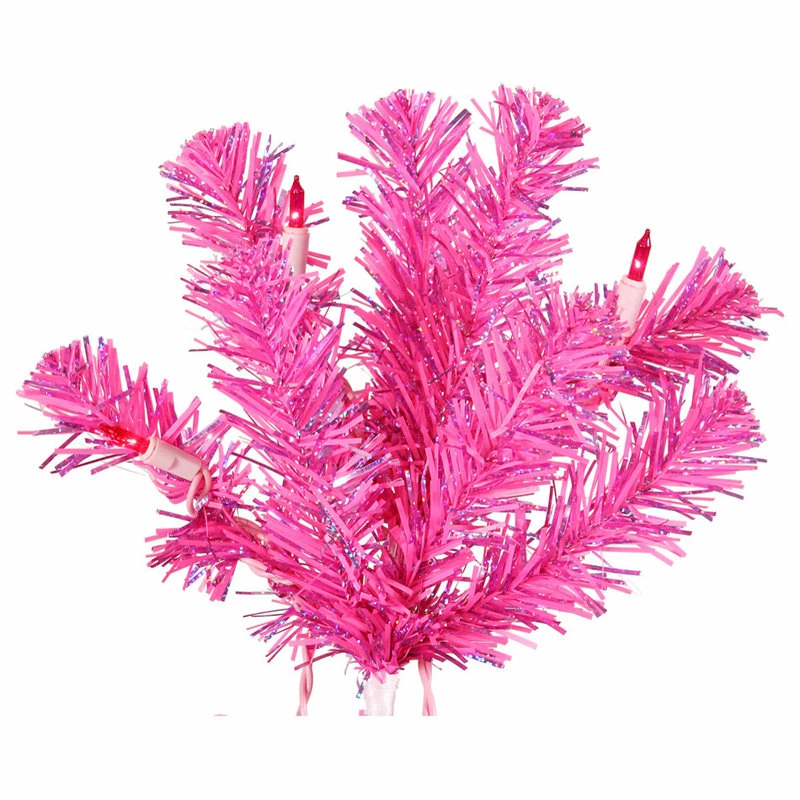 Coupon ✨ Vickerman Company Vickerman Hot Pink Dura-Lit Tree, 50 Pink, 3'x19", LED 🔔 - Image 2