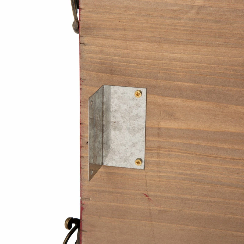 Cheapest 🛒 Glitzhome 22"L Red Wooden Tree Collar 👏 - Image 5