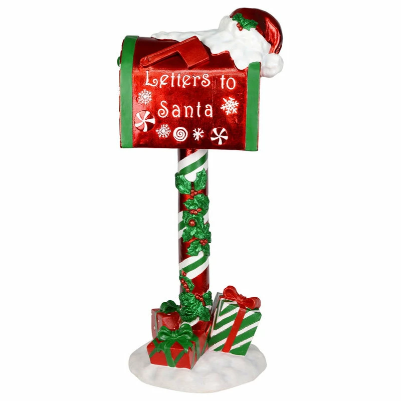 Coupon ❤️ Vickerman Company Vickerman JR172240 36" Red Mailbox That Says Letters To Santa 👍