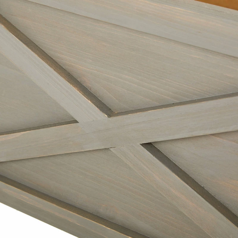 Discount ⌛ Glitzhome Washed Wooden Tree Collar, Gray, 26"lx26"w 🎁 - Image 6