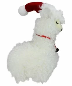 Deals 😉 Northlight Seasonal 13" Plush Standing Llama With Jingle Bell Necklace 🎁 Christmas Tabletop Figure 🥰