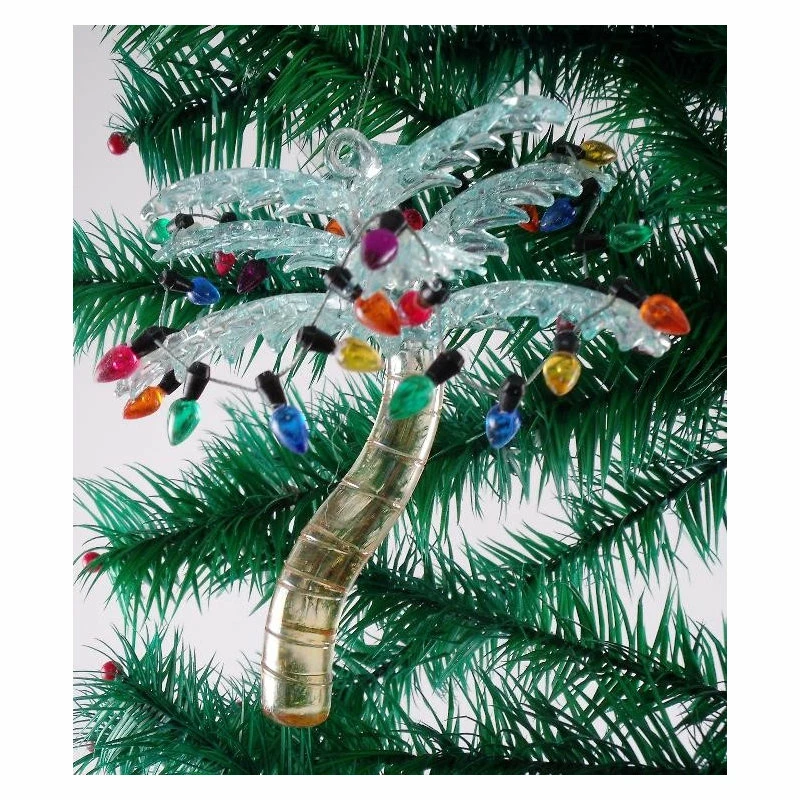 Wholesale ✔️ C & F Home Tropical Palm Tree Glass 4.25 Inches 🔔 Christmas Holiday Ornament 🔔 - Image 3