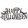Outlet 🔔 Glitzhome 23.94" Metal Happy 🦇 Halloween Wall Sign ✔️