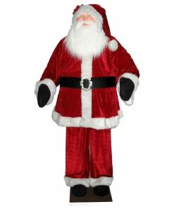 Cheapest 🛒 Vickerman Company Huge 6' Life-Size Decorative Plush Santa Claus, Sitting Or Standing ⌛