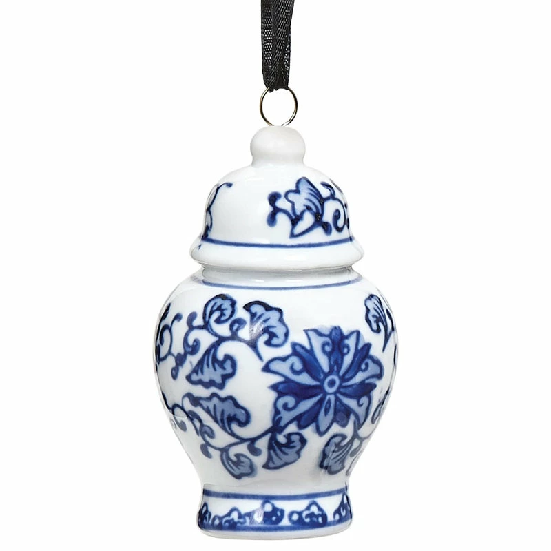 Cheapest 😉 BANDWAGON Ginger Jar Ornaments For 🎄 Christmas Tree,Set Of 4 Chinoiserie 🎄 Christmas Ornament 🥰 - Image 4