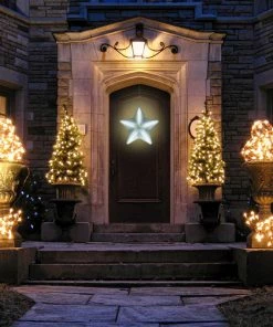 Cheap 🧨 Alpine Corporation 19"H Indoor/Outdoor ❄ Christmas 3D Hanging Star Ornament Decoration With LED Light 🎉