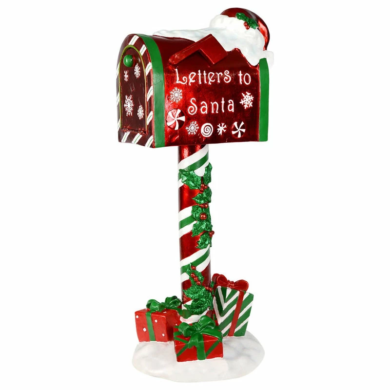 Coupon ❤️ Vickerman Company Vickerman JR172240 36" Red Mailbox That Says Letters To Santa 👍 - Image 2