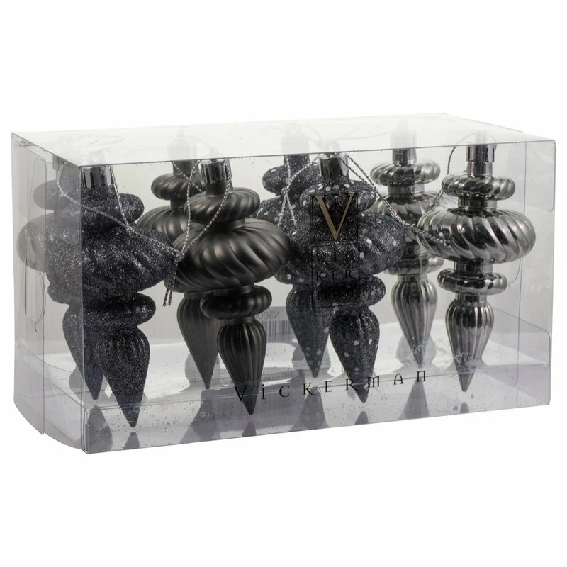 Discount 🛒 Vickerman Company Vickerman Finial 4 Finish Asst 8/Box, Pewter, 4" 🥰 - Image 5