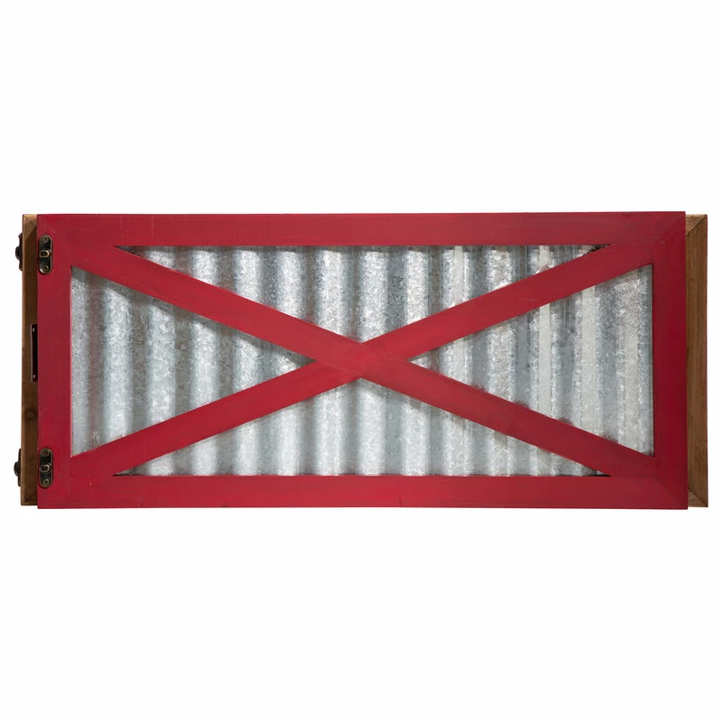 Buy ๐งจ Glitzhome Galvanized Corrugated Metal And Wooden Tree Collar โญ - Image 7