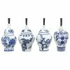 Cheapest 😉 BANDWAGON Ginger Jar Ornaments For 🎄 Christmas Tree,Set Of 4 Chinoiserie 🎄 Christmas Ornament 🥰
