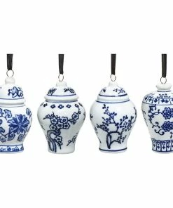 Cheapest ๐ BANDWAGON Ginger Jar Ornaments For ๐ Christmas Tree,Set Of 4 Chinoiserie ๐ Christmas Ornament ๐ฅฐ