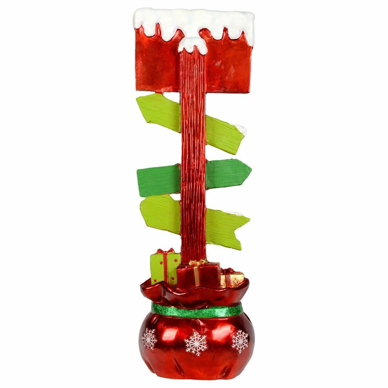 Flash Sale 🔔 Vickerman Company Vickerman JR172238 37" Red And Green Directional North Pole Sign ⌛ - Image 3