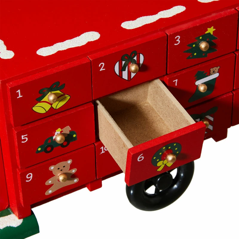Brand new ✔️ Glitzhome 14.5"L Wooden 🎁 Christmas Truck Countdown ✔️ - Image 10