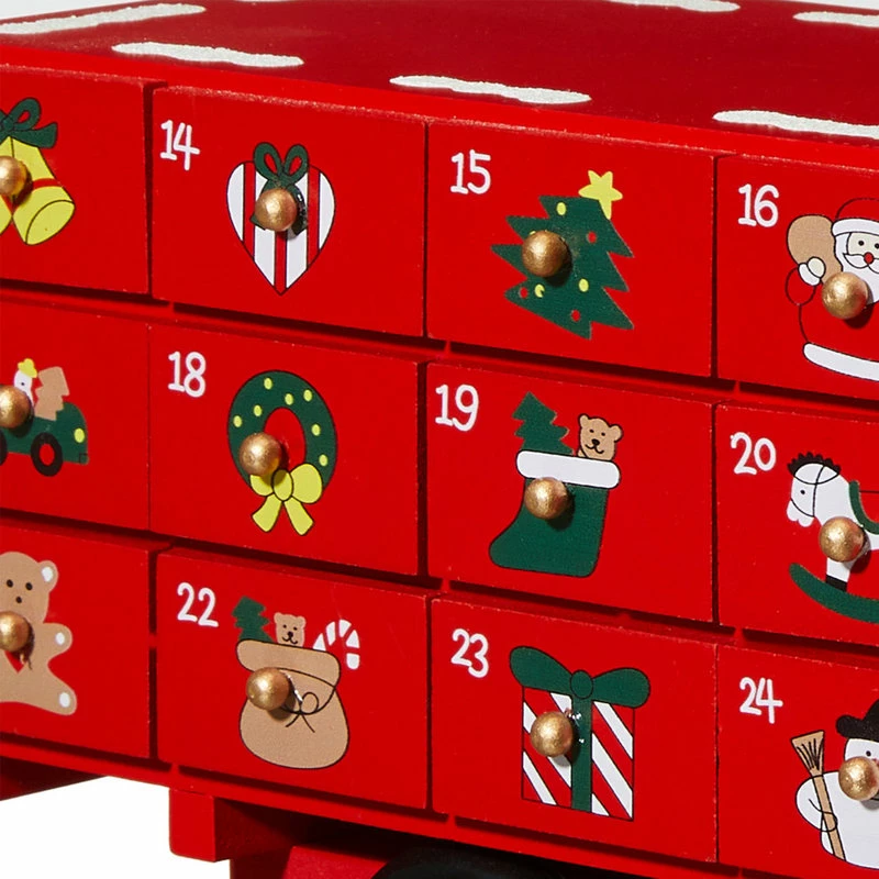 Brand new ✔️ Glitzhome 14.5"L Wooden 🎁 Christmas Truck Countdown ✔️ - Image 11