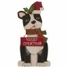 Cheapest ⌛ Glitzhome 16" Wooden 🎅 Christmas Figurines Decor, 🐶 Dog 🤩