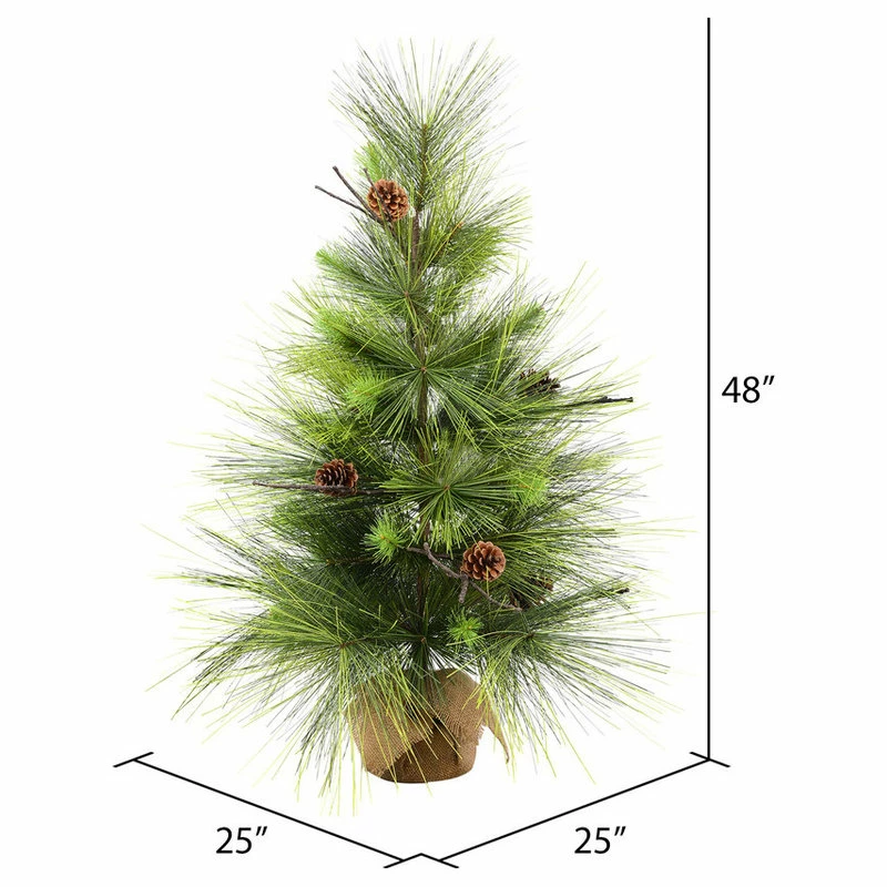 Budget 💯 Vickerman Company Boulder Pine Series Artificial 🎄 Christmas Tree , Unlit, 4' ✨ - Image 2