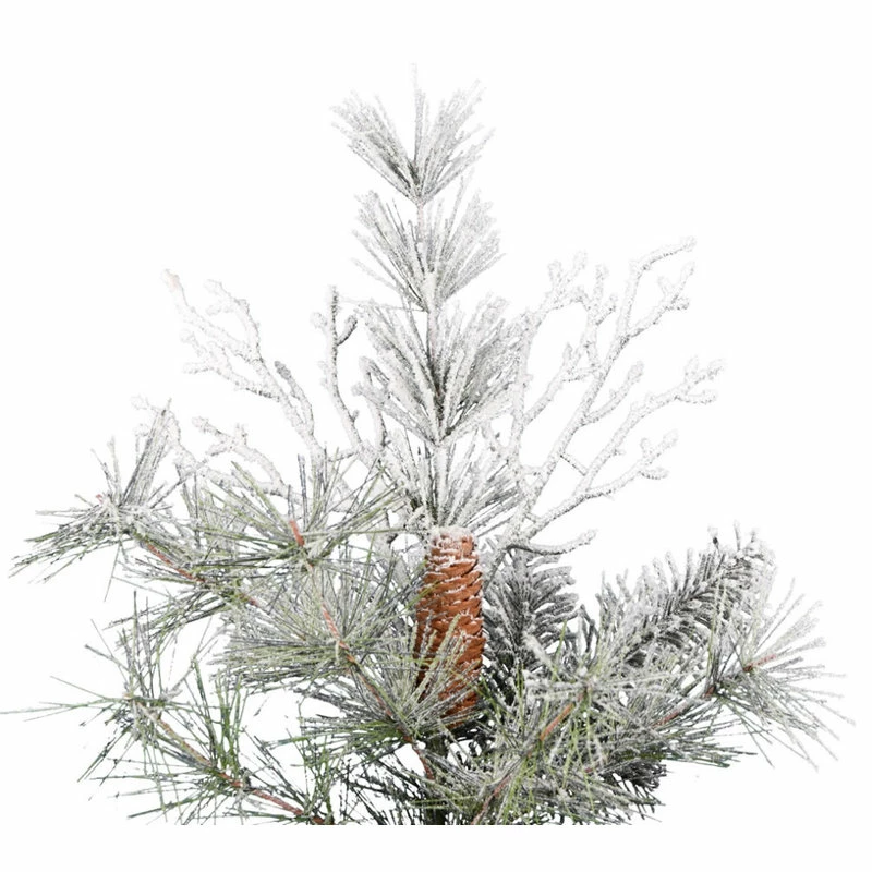 Hot Sale ❤️ Vickerman Company Flocked Cheshire Artificial 🎅 Christmas Tree , Unlit, 6.5' X 59" 🎉 - Image 2