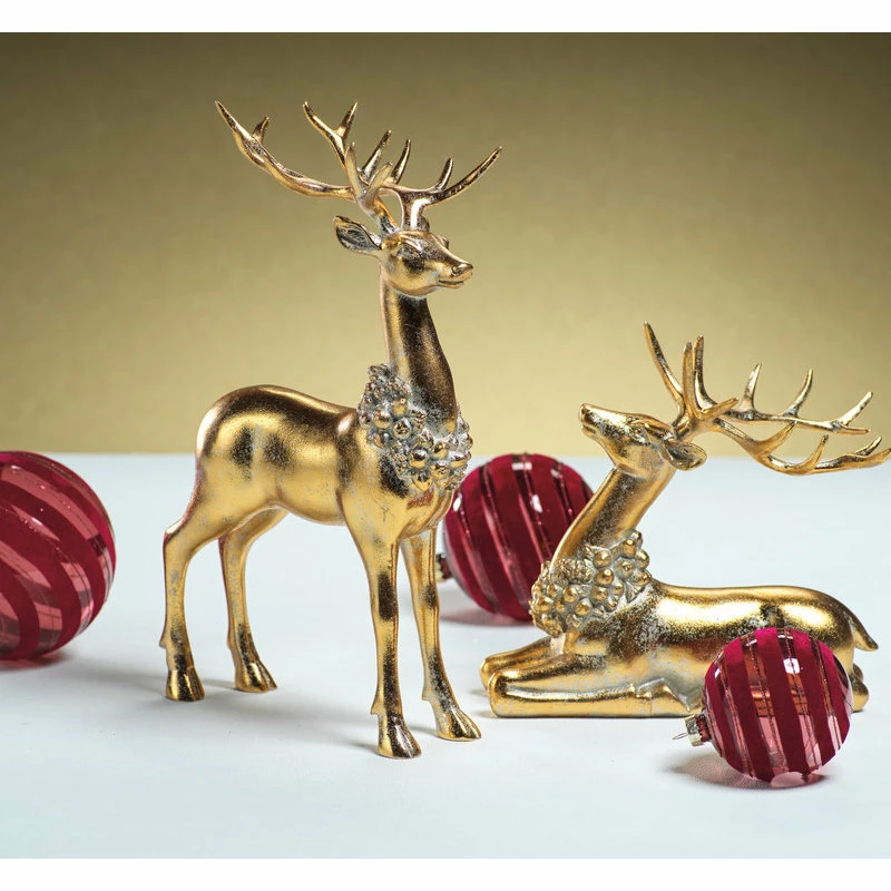Brand new 🎉 Zodax Sitting Deer With Ornamental Wreath 😍 - Image 2