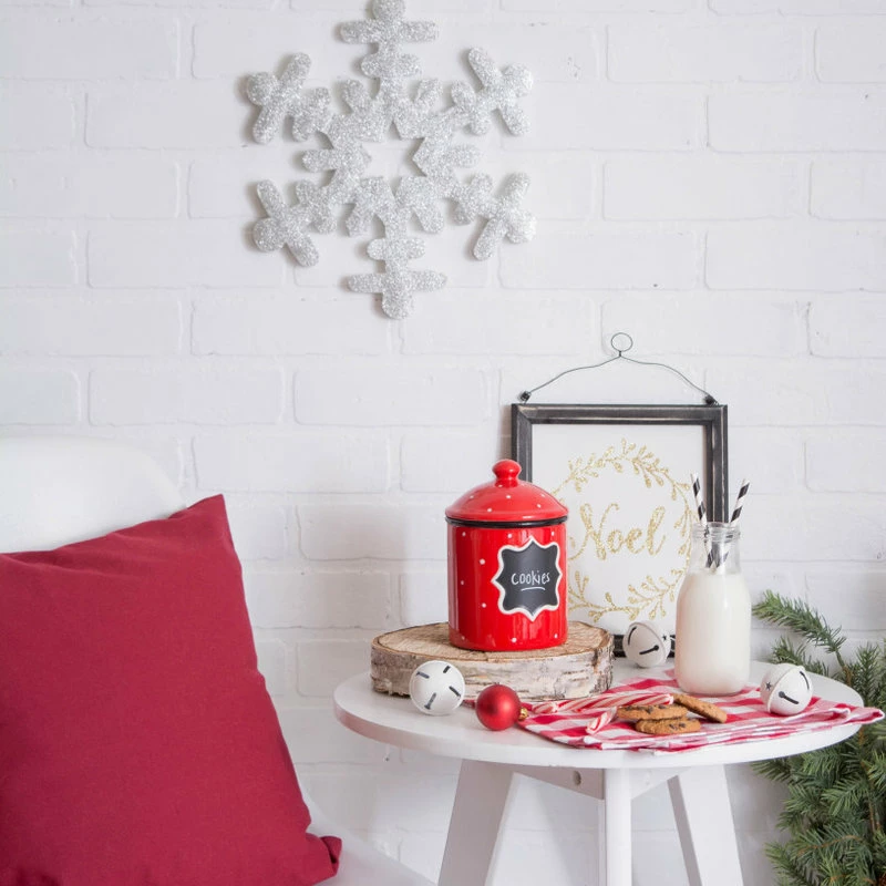 Outlet 🌟 Design Imports Hanging Foam Silver Snowflake, Set Of 2 🤩 - Image 4