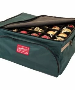 Coupon 🥰 Northlight Seasonal 3-Tray Fabric Lined 🎄 Christmas Ornament Storage Bag - Holds 72 Ornaments 🎉