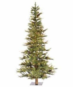 Coupon ๐ฅฐ Vickerman Company Vickerman Ashland Fir Tree With Pine Cones, 5', Clear Lights ๐