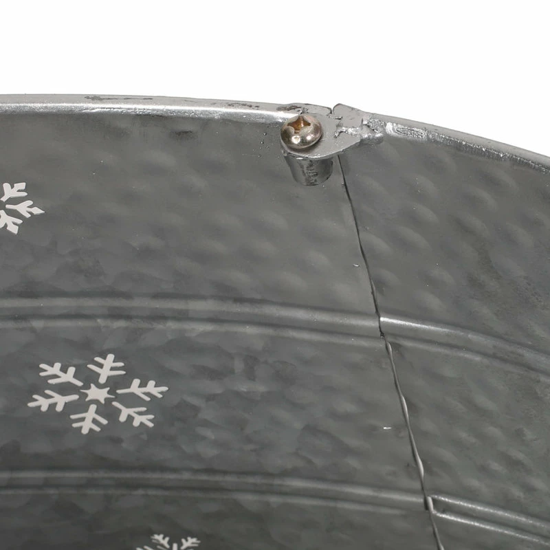 Outlet 🤩 GDFStudio Clough Metal ❄ Christmas Tree Collar, Silver ⌛ - Image 5