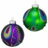 Best deal ⌛ Kurt S. Adler, Inc. Kurt Adler 80MM Peacock Glass Ball Ornaments, 2 Assorted Styles, 6-Piece Set 🔔
