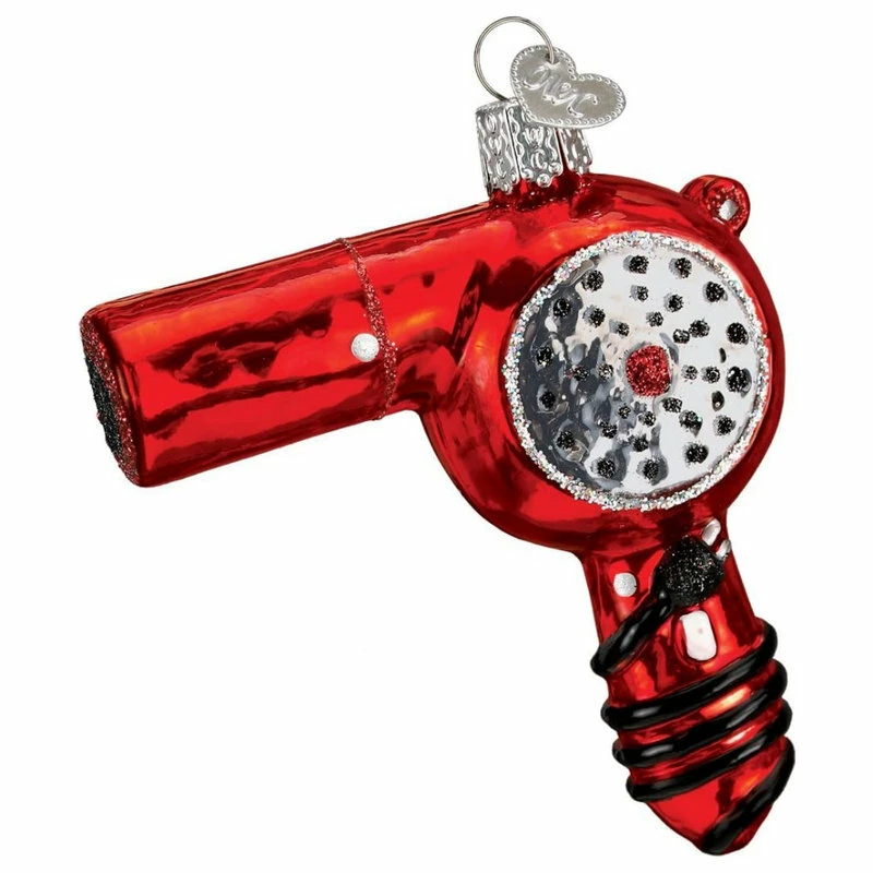 Discount 👍 Old World ❄ Christmas 32179 Blow Dryer Blown Glass Ornament 🔥