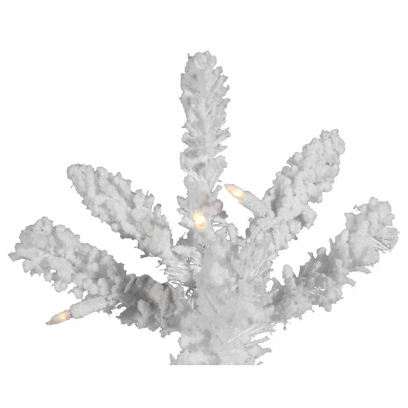 Top 10 👍 Vickerman Company Vickerman Flocked White Slim Tree, 10', Clear Lights 👏 - Image 2