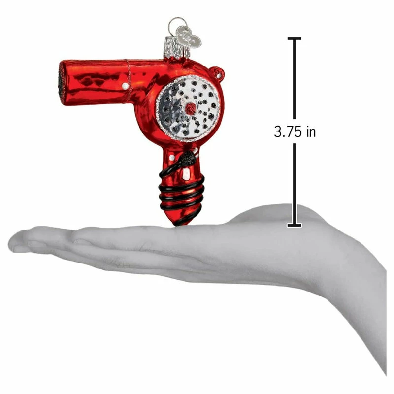 Discount 👍 Old World ❄ Christmas 32179 Blow Dryer Blown Glass Ornament 🔥 - Image 3
