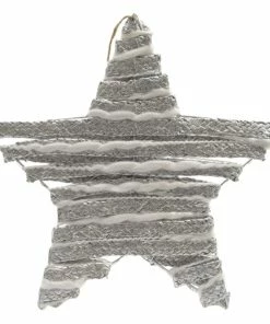 Budget 💯 Northlight Seasonal 12" Winter Light Glittered Rattan Hanging Star 🎁 Christmas Window Decoration 🎉