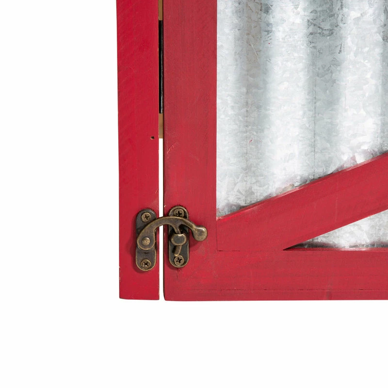 Buy ๐งจ Glitzhome Galvanized Corrugated Metal And Wooden Tree Collar โญ - Image 5