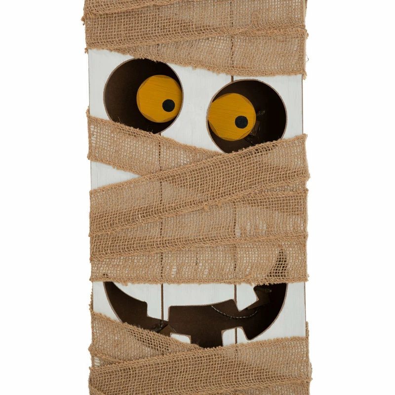 Budget 😍 Glitzhome 30"H Lighted Wooden Mummy Porch Decor 🥰 - Image 5