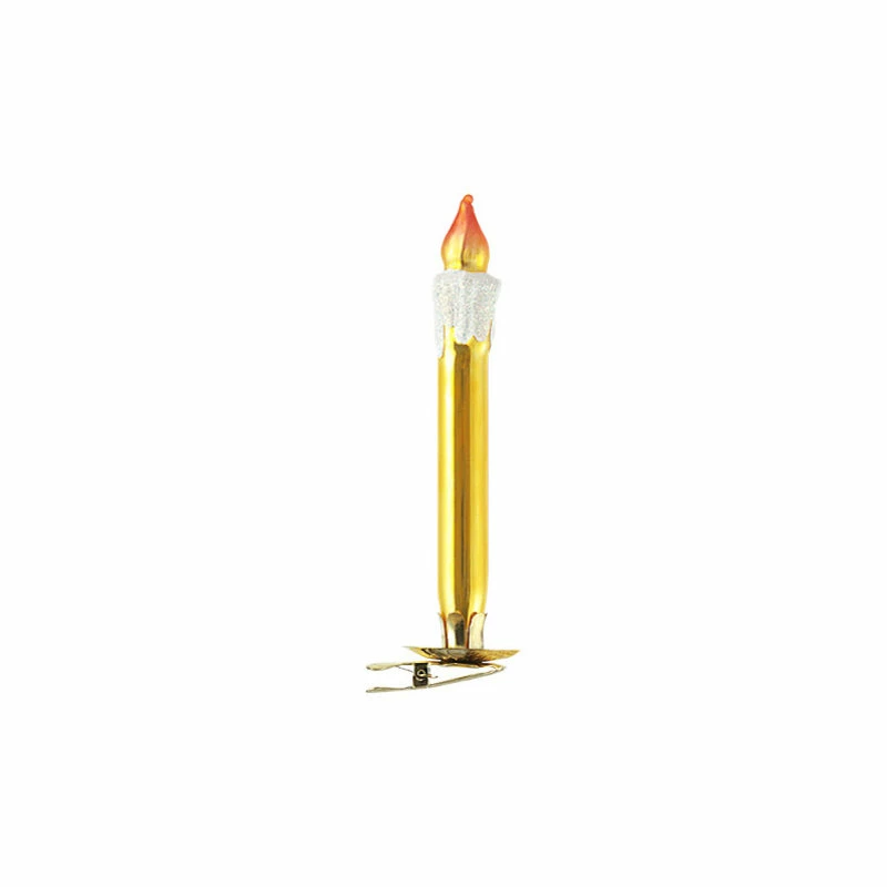 Cheapest ๐ GLASSOR US Golden Candle With Clip Attachment Ornament ๐ฅฐ