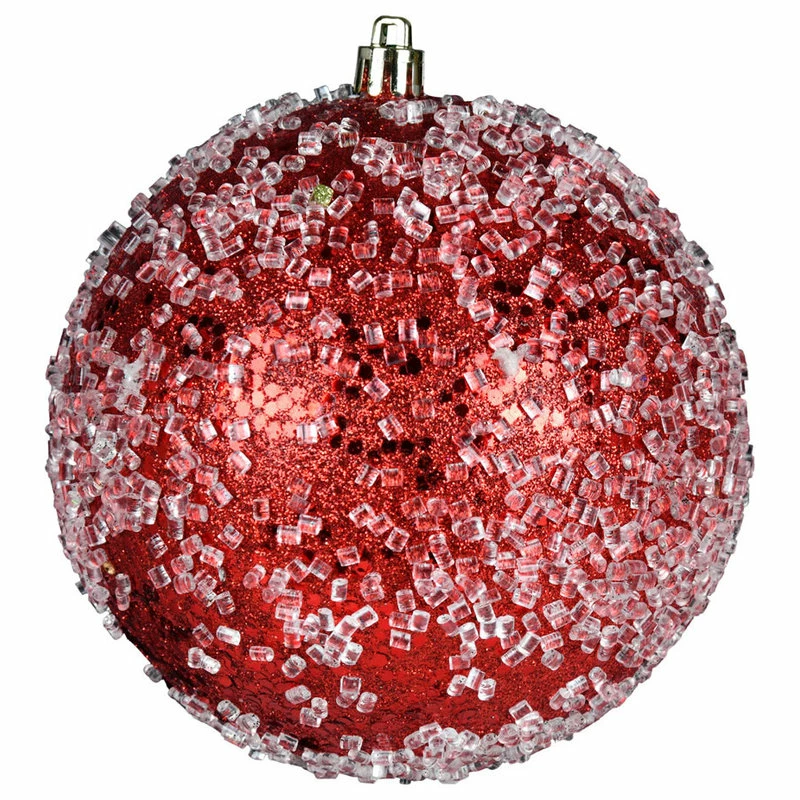 Promo 🎁 Vickerman Company 10" Red Glitter Hail Ball 👏