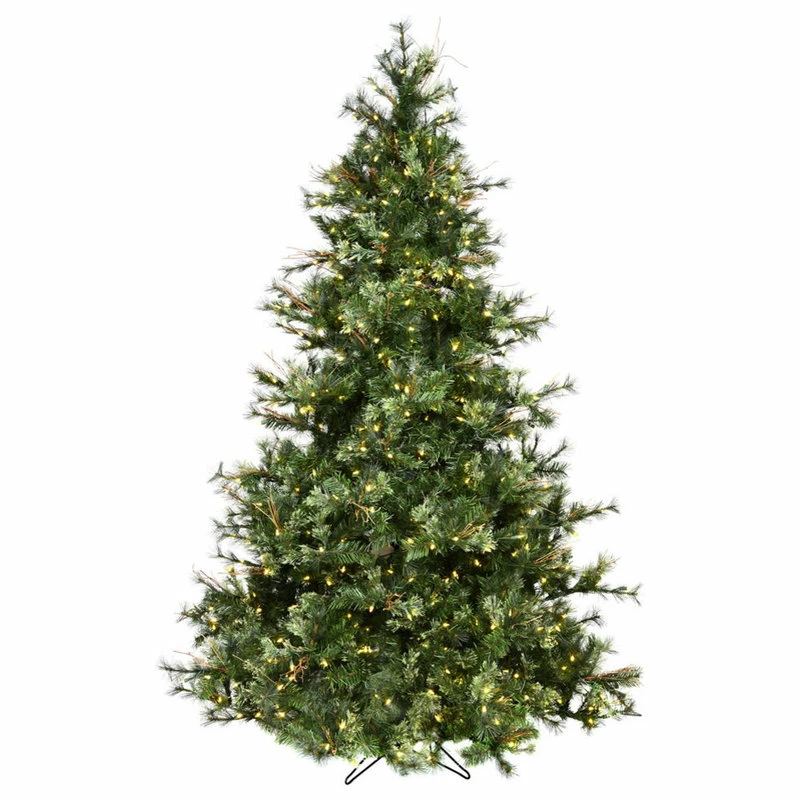 Outlet 🤩 Vickerman Company Vickerman Mixed Country Pine Slim Tree, 9', Warm White Led Lights 🌟